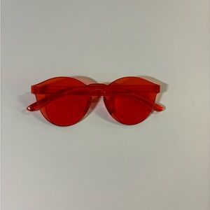Red Round Sunglasses